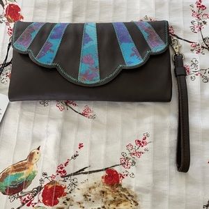 Anna B Designs Handcrafted Leather Clutch
